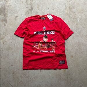 Red Euro League Andrei Kirilenko Russia t-shirt